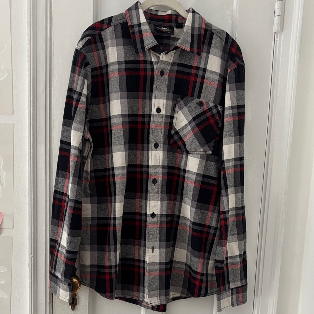 Harley-Davidson Black and Red Checkered Shirt